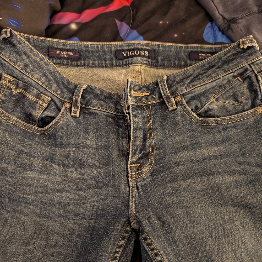 Vigoss Women's Dark Wash Jeans - Picture 4 of 6